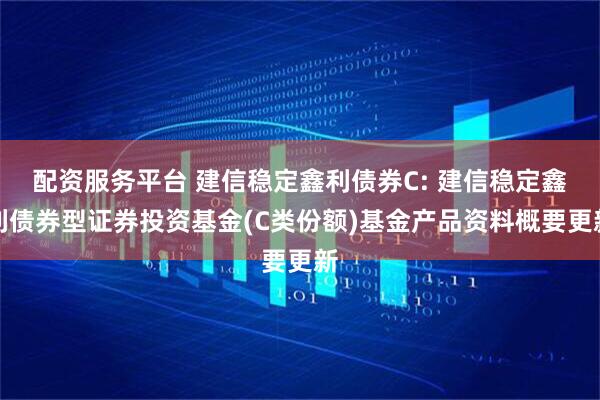 配资服务平台 建信稳定鑫利债券C: 建信稳定鑫利债券型证券投资基金(C类份额)基金产品资料概要更新